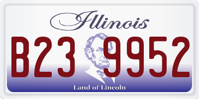 IL license plate B239952
