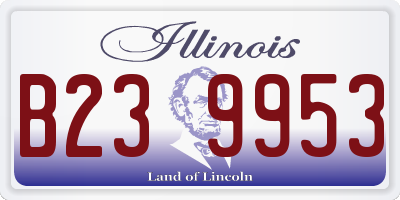 IL license plate B239953