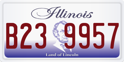 IL license plate B239957