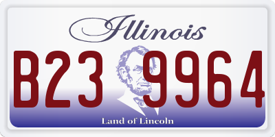 IL license plate B239964