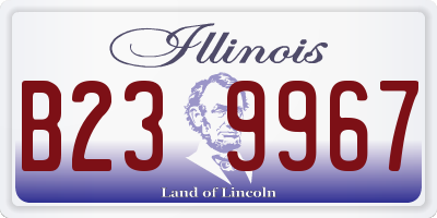 IL license plate B239967