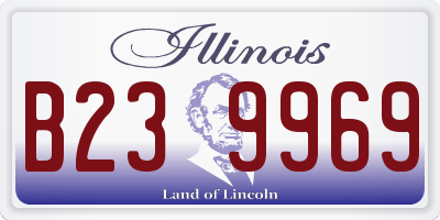 IL license plate B239969