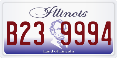 IL license plate B239994