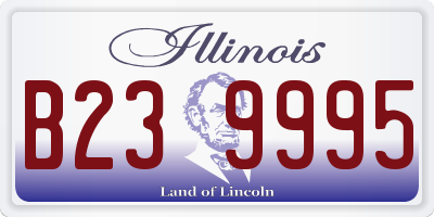 IL license plate B239995