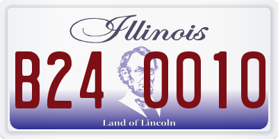 IL license plate B240010