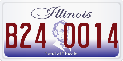 IL license plate B240014