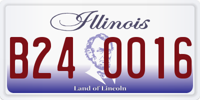 IL license plate B240016