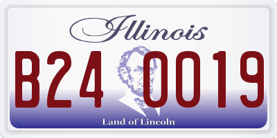 IL license plate B240019