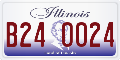 IL license plate B240024