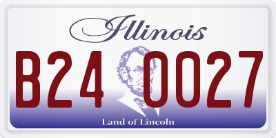 IL license plate B240027