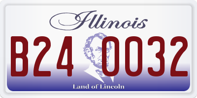 IL license plate B240032