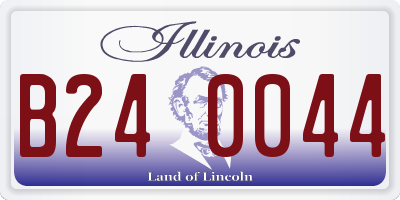 IL license plate B240044