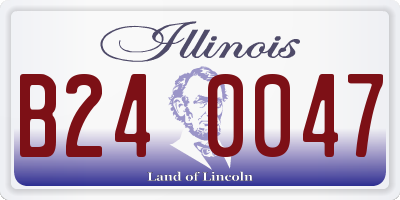 IL license plate B240047