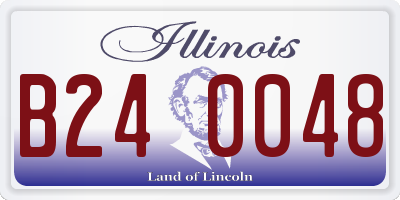 IL license plate B240048