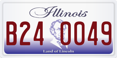 IL license plate B240049
