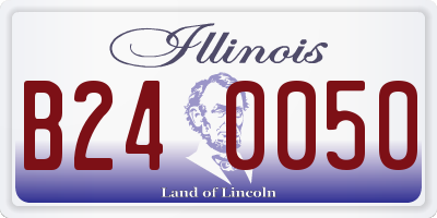 IL license plate B240050