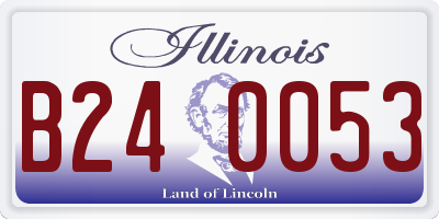 IL license plate B240053
