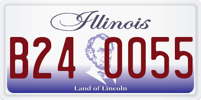 IL license plate B240055