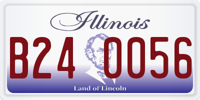 IL license plate B240056