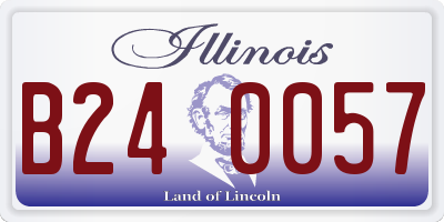 IL license plate B240057