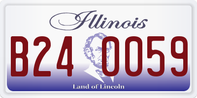 IL license plate B240059