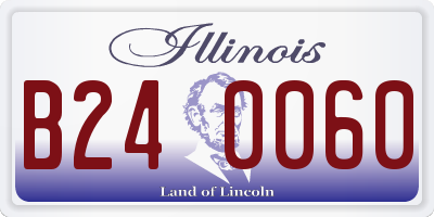 IL license plate B240060