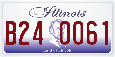 IL license plate B240061