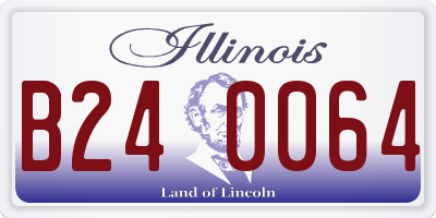 IL license plate B240064