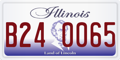 IL license plate B240065
