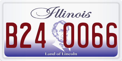 IL license plate B240066
