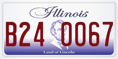 IL license plate B240067