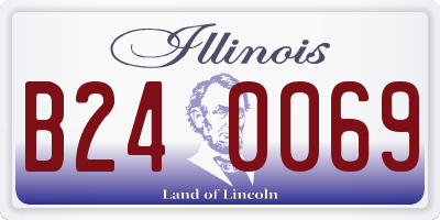 IL license plate B240069