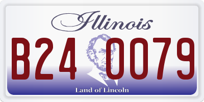 IL license plate B240079