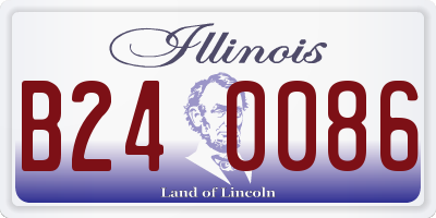 IL license plate B240086