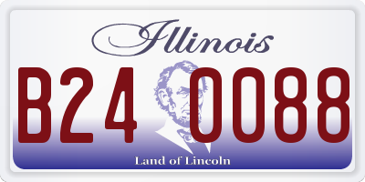 IL license plate B240088