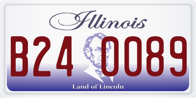 IL license plate B240089