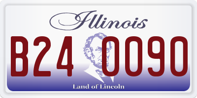 IL license plate B240090