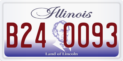 IL license plate B240093