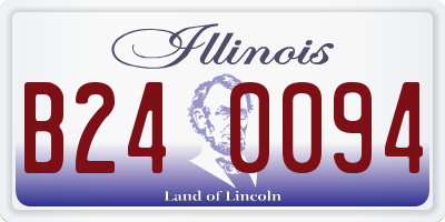 IL license plate B240094