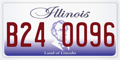 IL license plate B240096