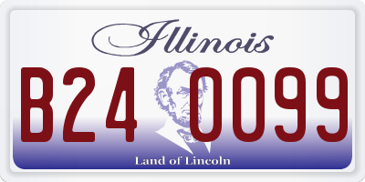 IL license plate B240099
