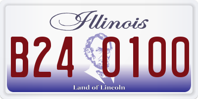 IL license plate B240100