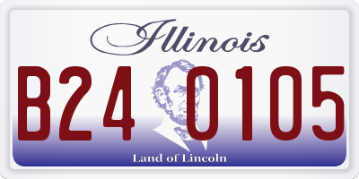 IL license plate B240105
