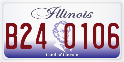 IL license plate B240106