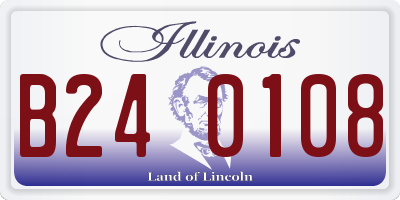 IL license plate B240108