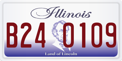 IL license plate B240109