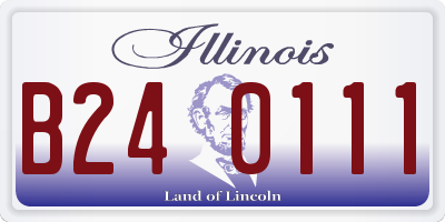 IL license plate B240111