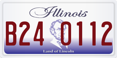 IL license plate B240112