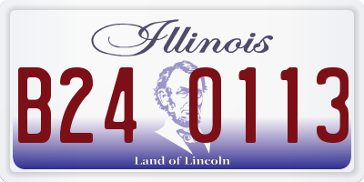 IL license plate B240113
