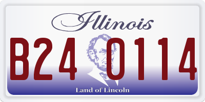 IL license plate B240114